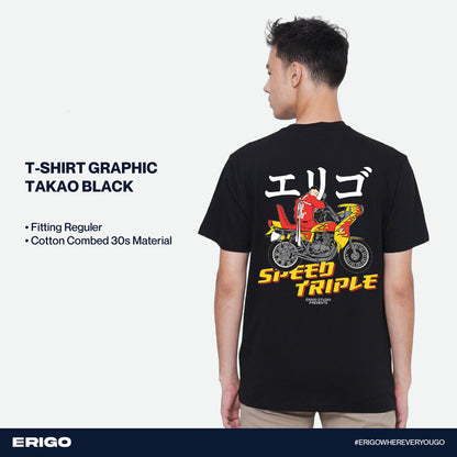 Erigo T-Shirt Graphic Takao Black