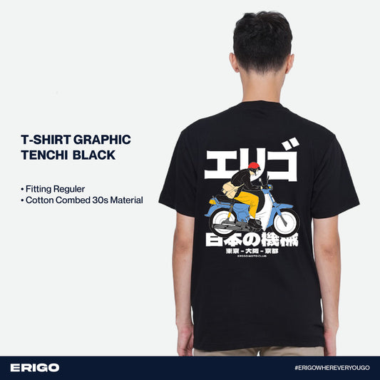 Erigo T-Shirt Graphic Tenchi Black