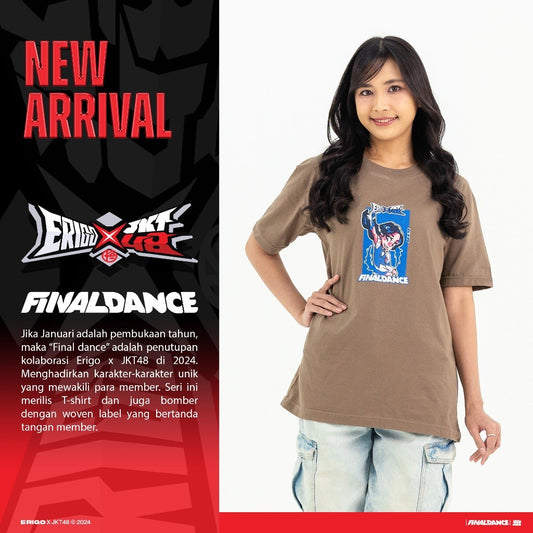 Erigo T-shirt Oversize | JKT48 Gita Final Dance Khaki Unisex