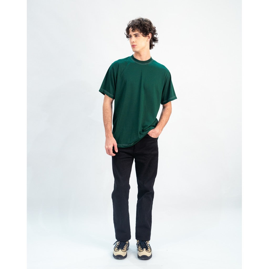 Erigo T-Shirt Contrast Stitch Vairo Emerald - Kaos Unisex