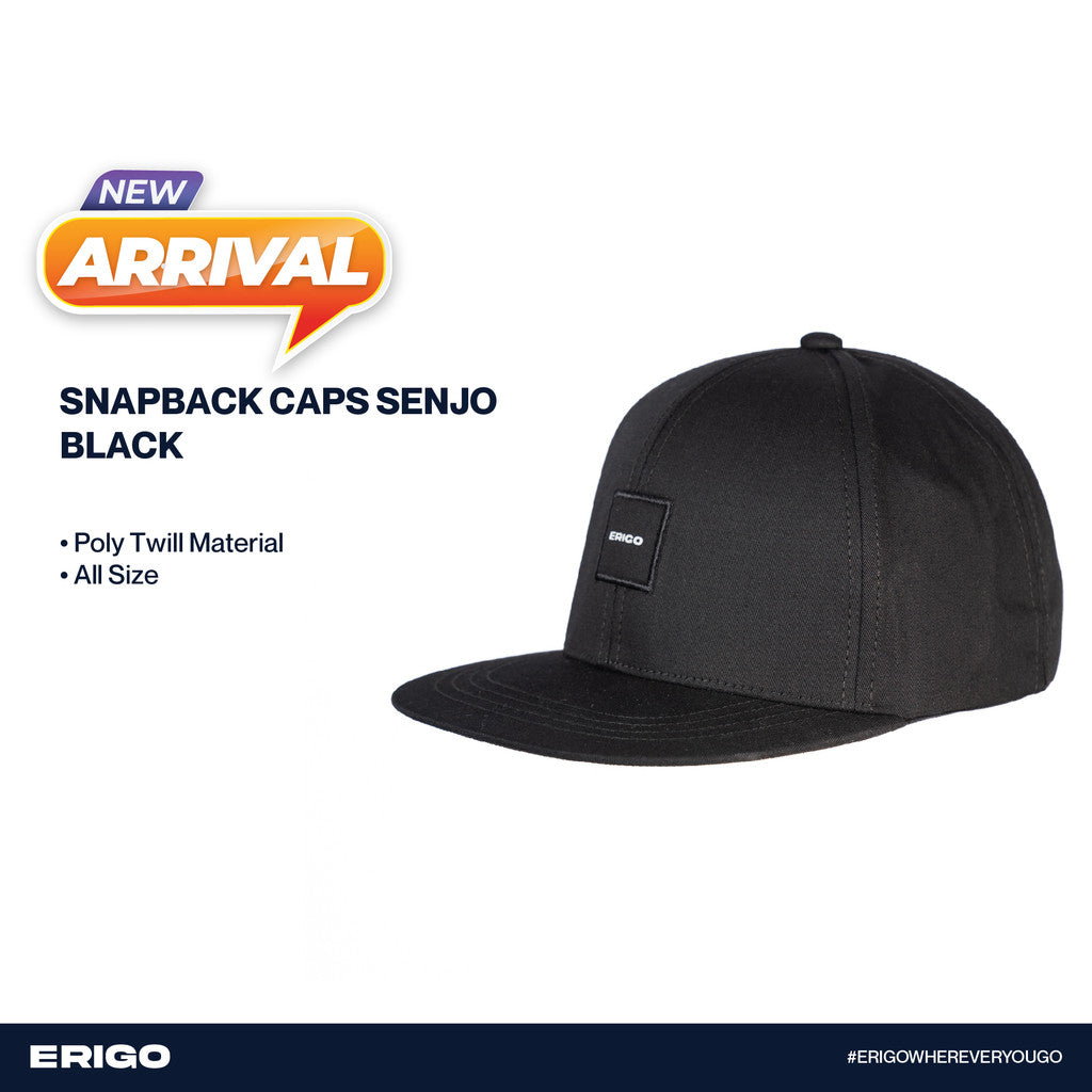 Erigo Snapback Caps Senjo Black