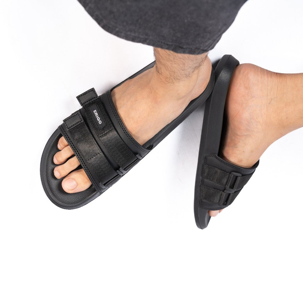 Erigo Slider Strap Sandals Sonic Black