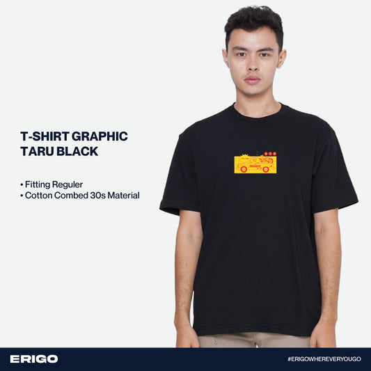 Erigo T-Shirt Graphic Taru Black