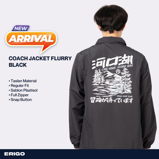 Erigo Coach Jacket Flurry Coach Black Unisex