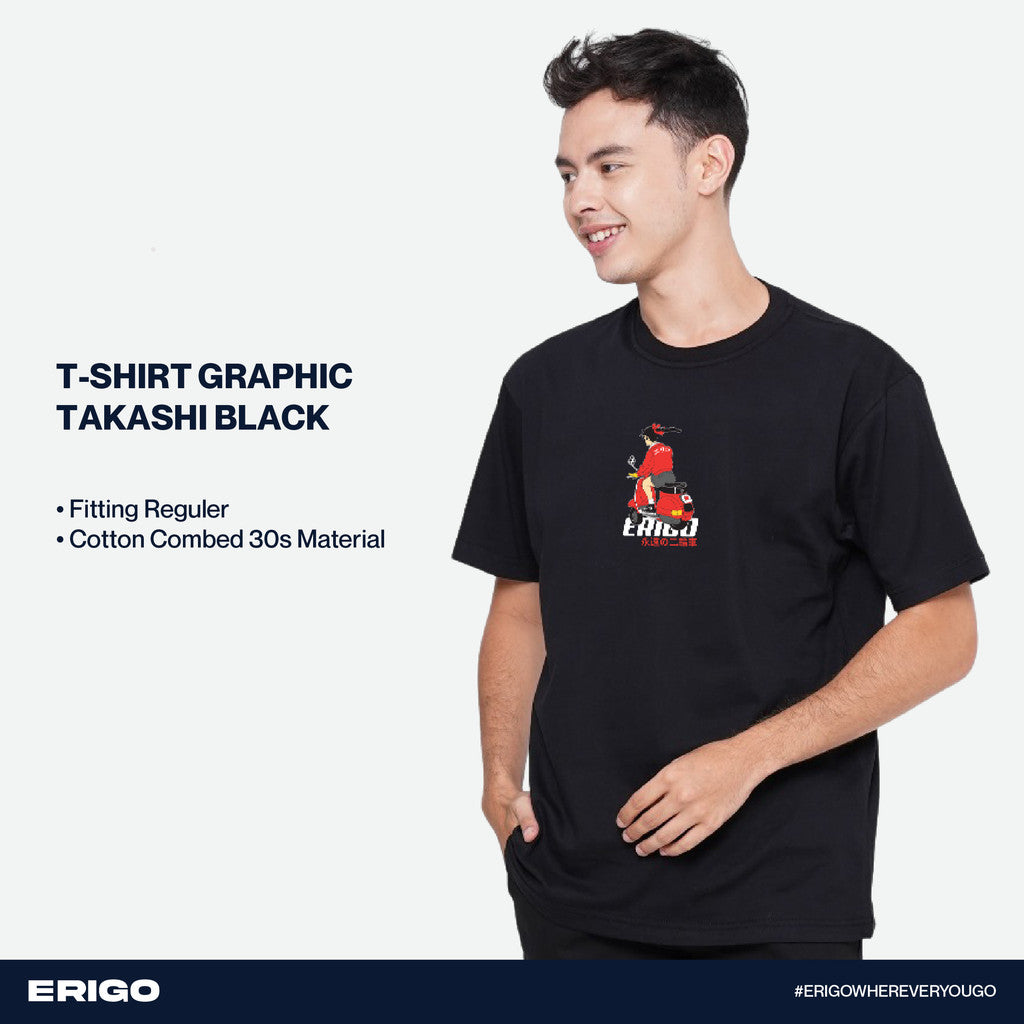 Erigo T-Shirt Graphic Takashi Black