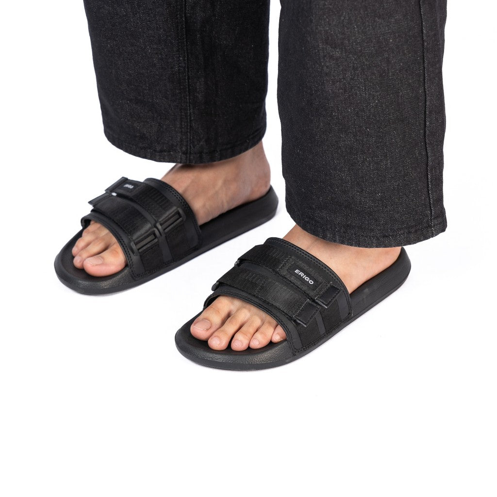 Erigo Slider Strap Sandals Sonic Black