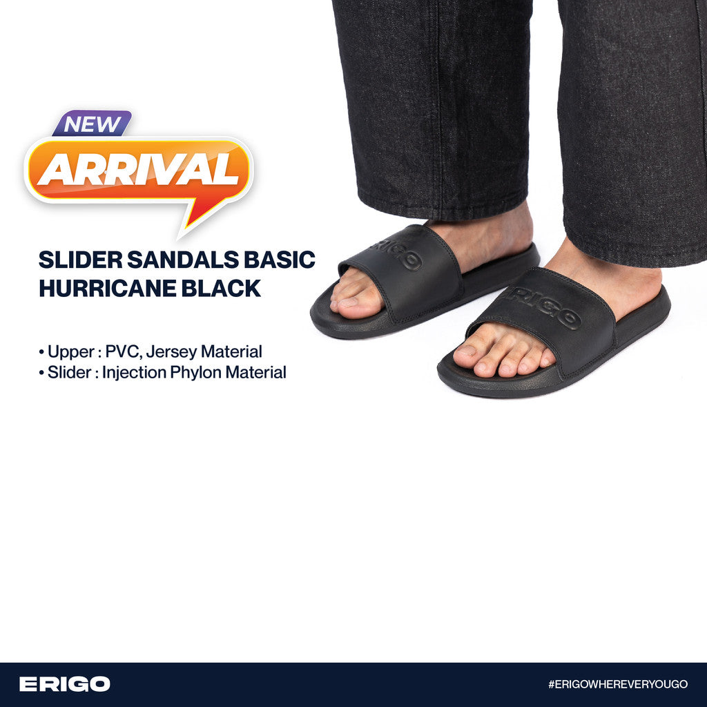 Erigo Slider Sandals Basic Hurricane Black