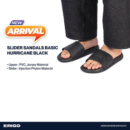 Erigo Slider Sandals Basic Hurricane Black