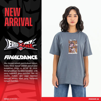 Erigo T-shirt Oversize | JKT48 Freya Final Dance Grey Unisex