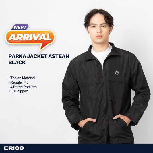 Erigo Parka Jacket Astean Black Unisex