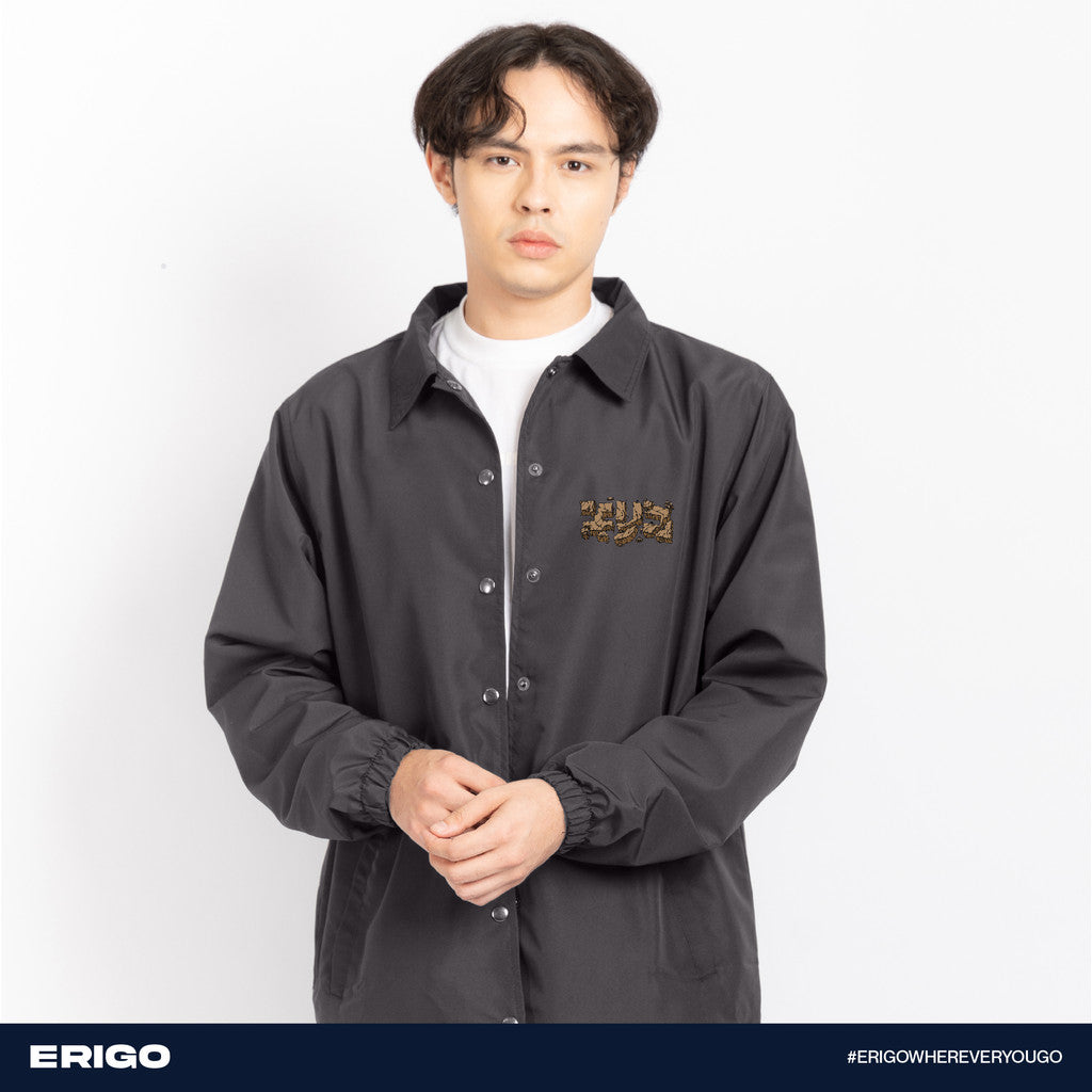 Erigo Coach Jacket Graphic Avanesh Asphalt Unisex