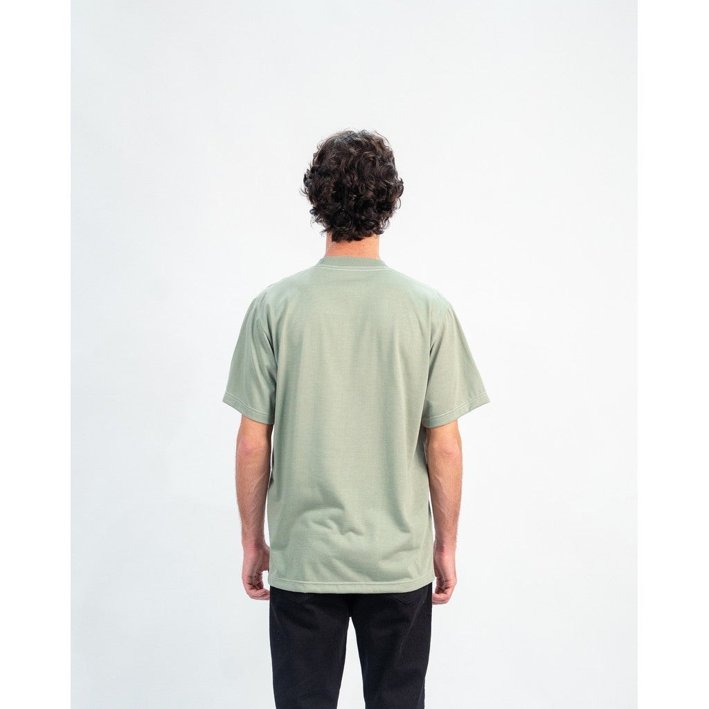 Erigo T-Shirt Contrast Stitch Vaiasu Sage - Kaos Unisex