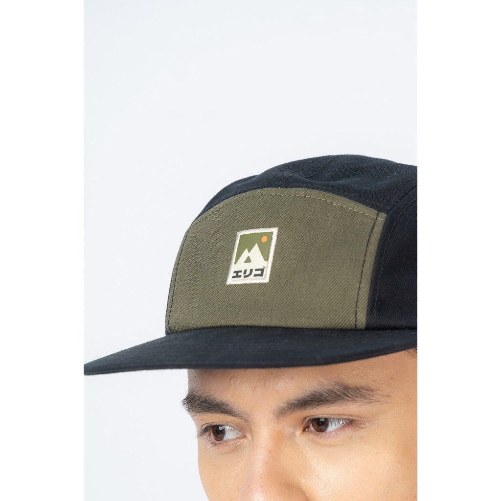 Erigo Five Panel Caps Haguro Black Army Unisex