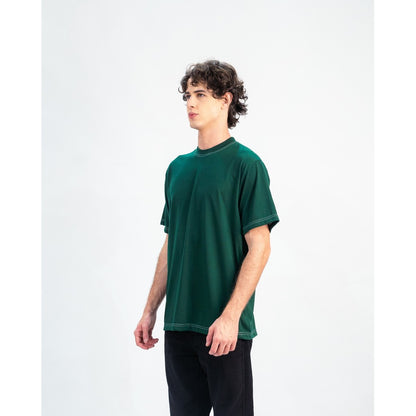 Erigo T-Shirt Contrast Stitch Vairo Emerald - Kaos Unisex