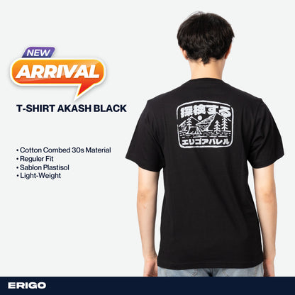 Erigo T-Shirt Akash Black Unisex