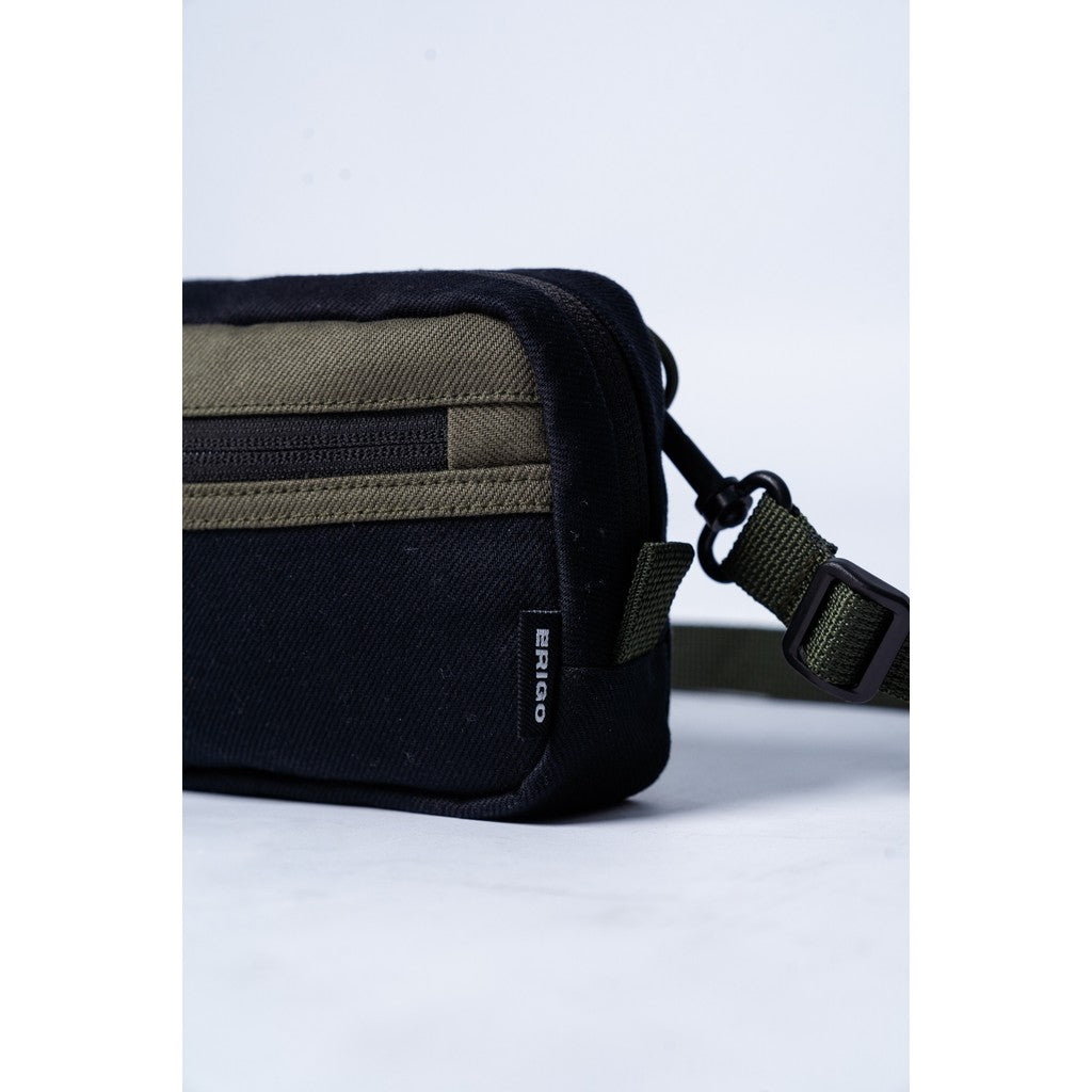 Erigo Clutch Bag Tsukuba Black Army Unisex