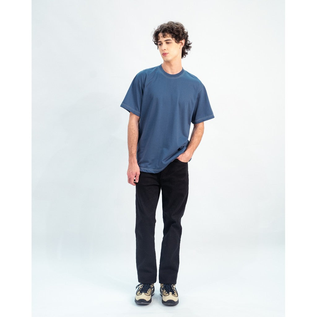 Erigo T-Shirt Contrast Stitch Vanku Blue - Kaos Unisex