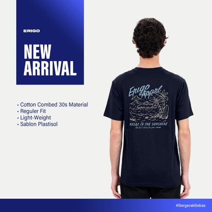 Erigo T-Shirt Seanna Navy - Kaos Unisex