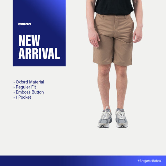 Erigo Chino Short Super Stretch Neddy Sand - Celana Pendek Chino Unisex
