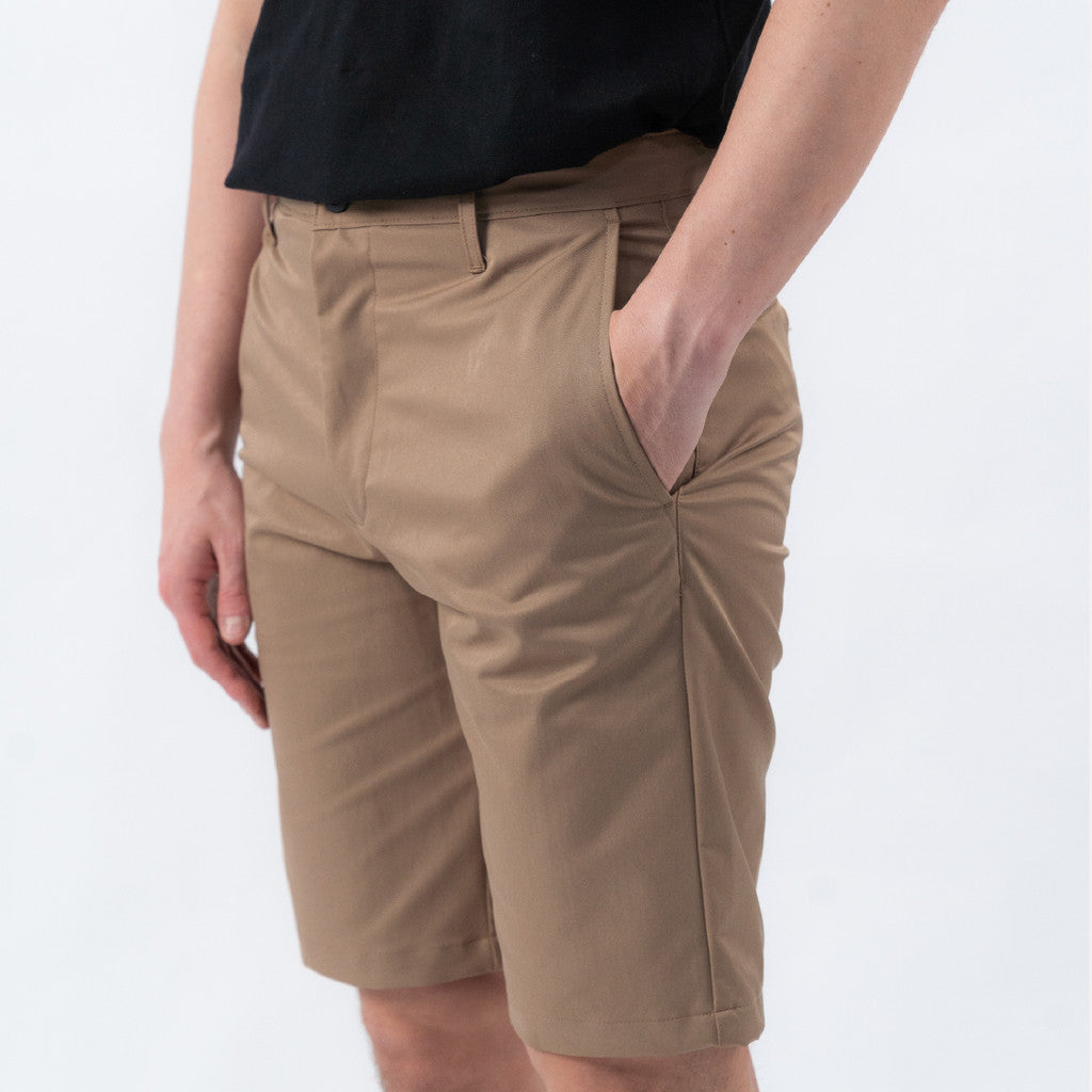 Erigo Chino Short Super Stretch Neddy Sand - Celana Pendek Chino Unisex