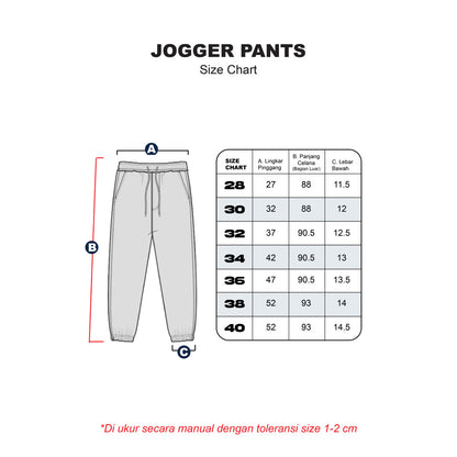 Erigo Jogger Pants Super Stretch Gaus Black - Celana Panjang Jogger Unisex