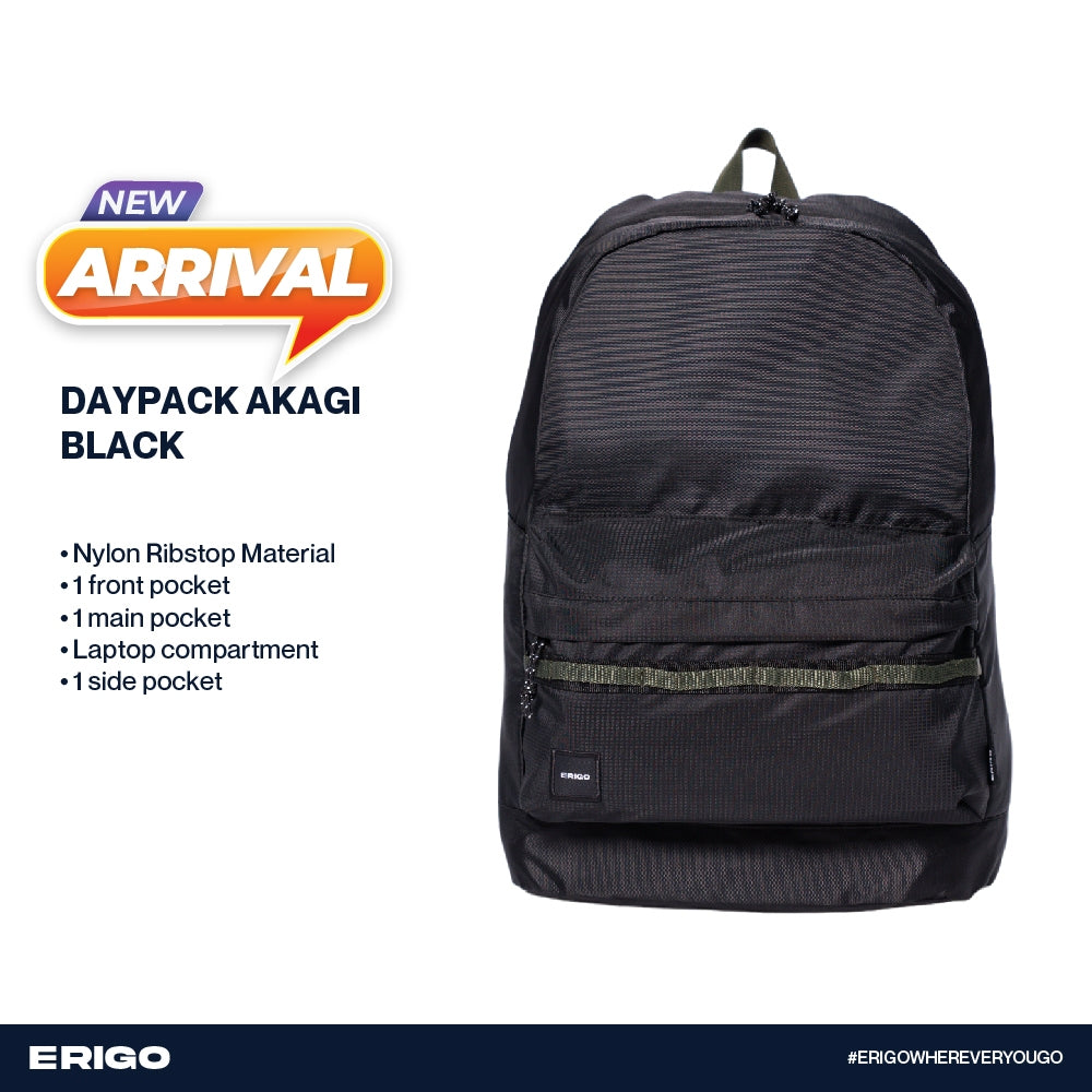 Erigo Daypack Akagi Black Unisex