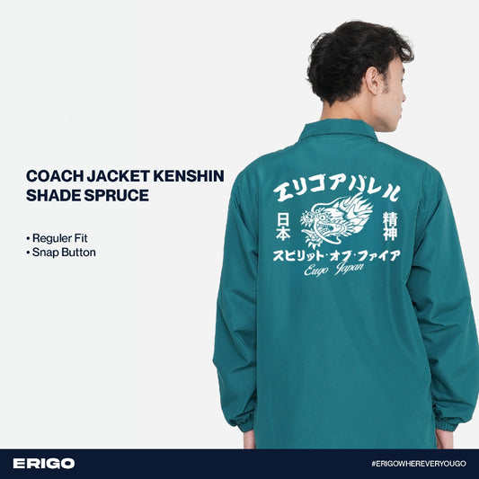 Erigo Coach Jacket Graphic Kenshin Shade Spruce