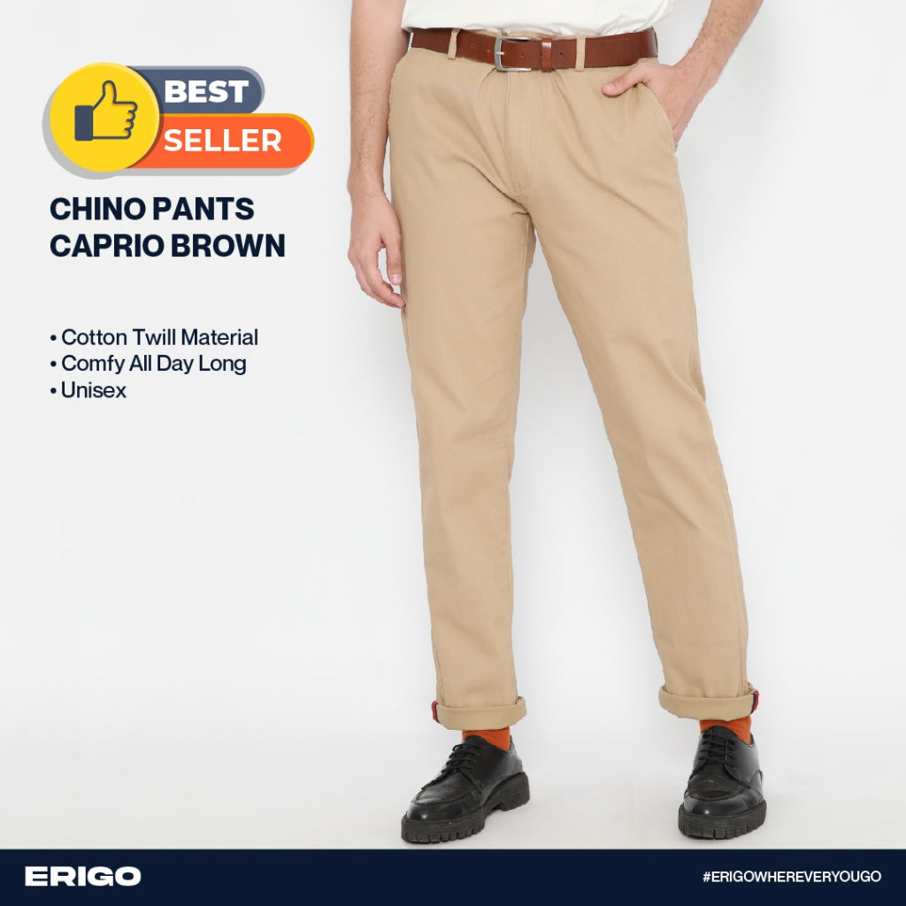 Erigo Chino Pants Caprio Brown Unisex