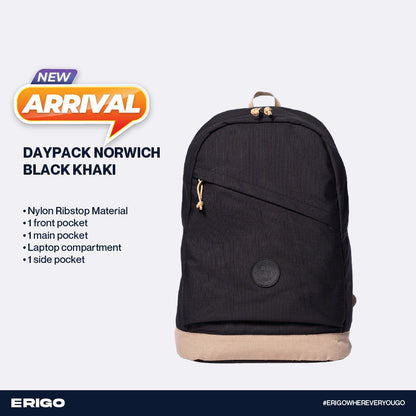 Erigo Daypack Norwich Black Khaki Unisex