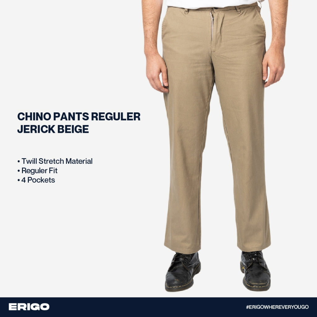 Erigo Chino Pants Reguler Jerick Beige