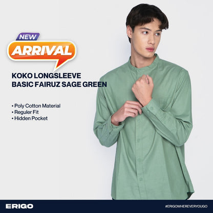 Erigo Koko Long Sleeve Basic Fairuz Sage Green