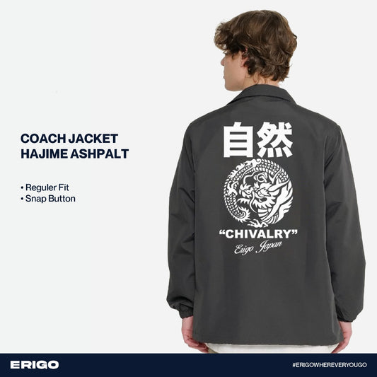 Erigo Coach Jacket Graphic Hajime Asphalt