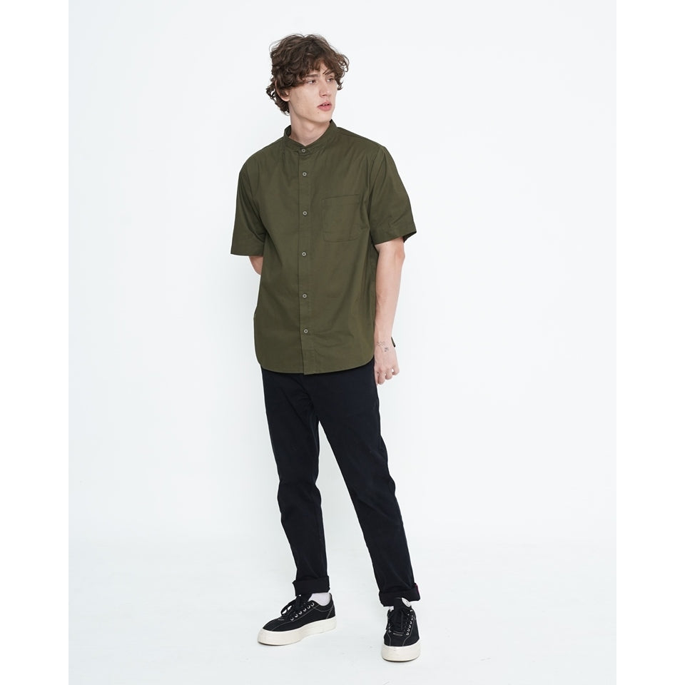 Erigo Kemeja Shanghai Short Sleeve Quinten Emerald Unisex