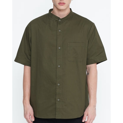 Erigo Kemeja Shanghai Short Sleeve Quinten Emerald Unisex