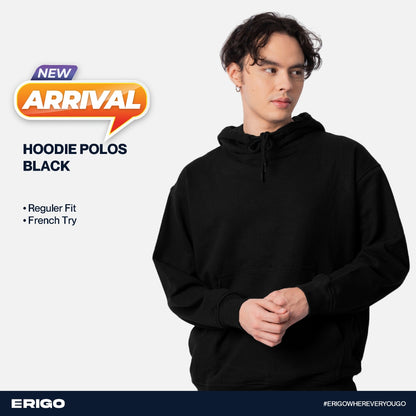 Erigo Hoodie Polos Black Unisex