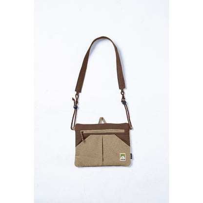 Erigo Sacoche Bag Akashi Brown Dark Cream Unisex