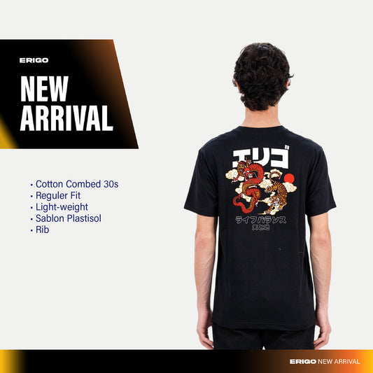 Erigo T-Shirt Uyama Black - Kaos Unisex