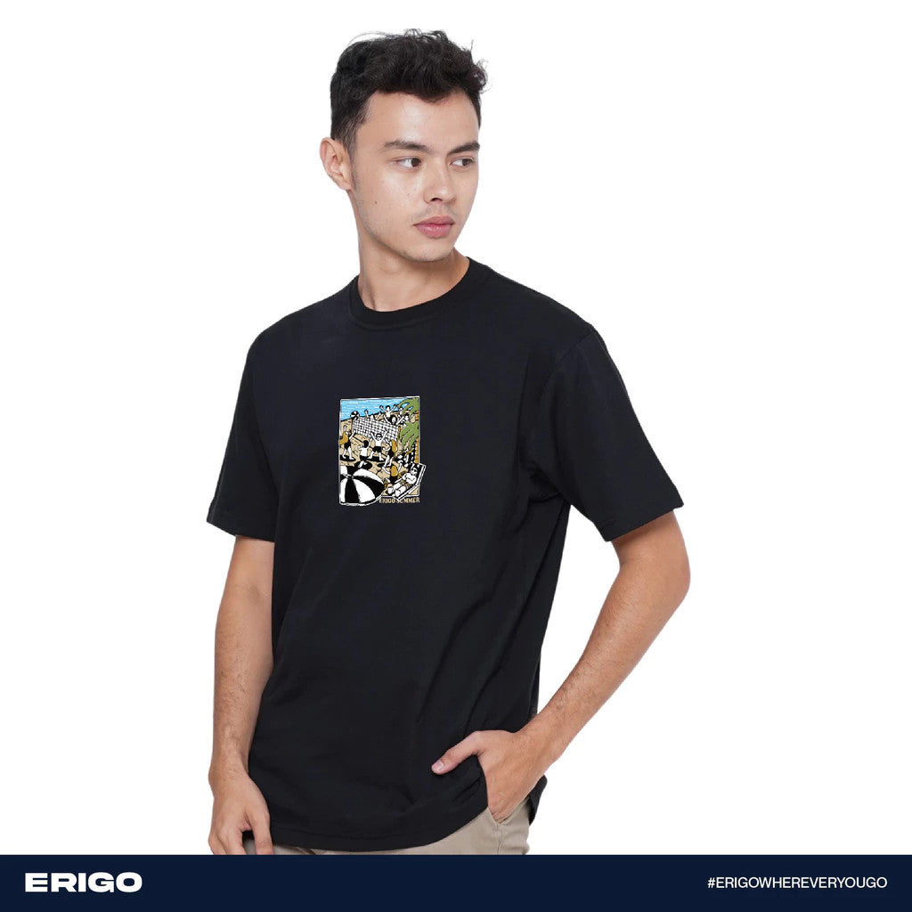 Erigo Bundling Paket Hemat T-Shirt Tadashi Black + Sulien Black Unisex