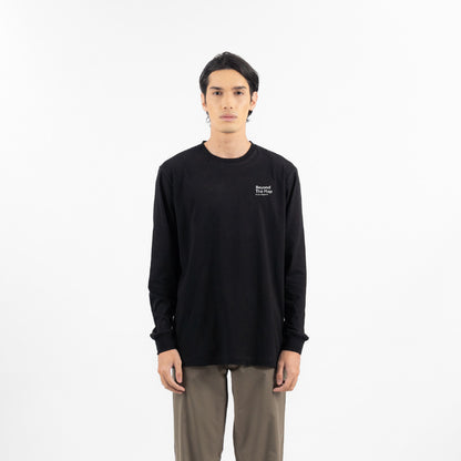Erigo T-Shirt Long Sleeve Oversize Molly Black - Kaos Lengan Panjang Unisex