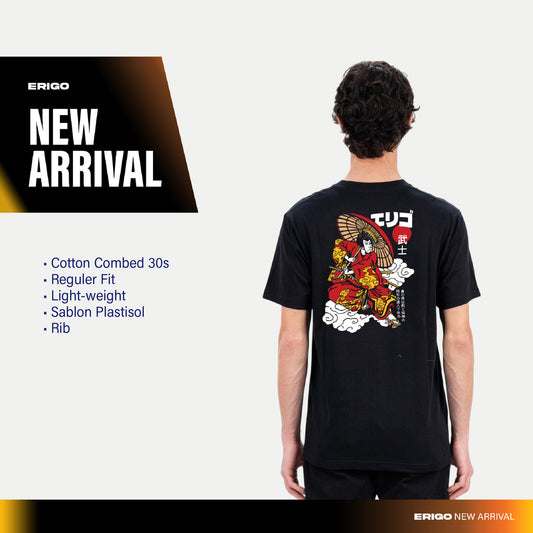 Erigo T-Shirt Ukyo Black - Kaos Unisex