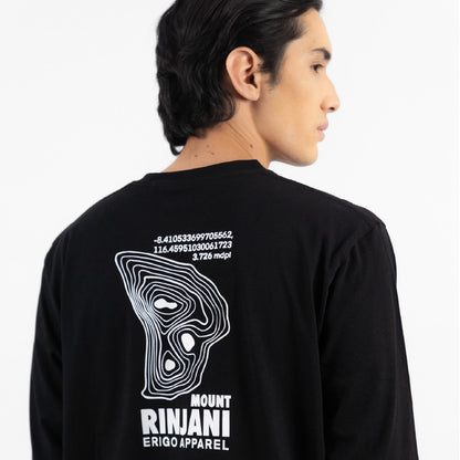 Erigo T-Shirt Long Sleeve Oversize Mofix Black - Kaos Lengan Panjang Unisex