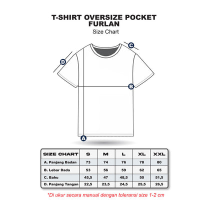 Erigo T-Shirt Oversize Pocket Kale Black - Kaos Oversize Unisex