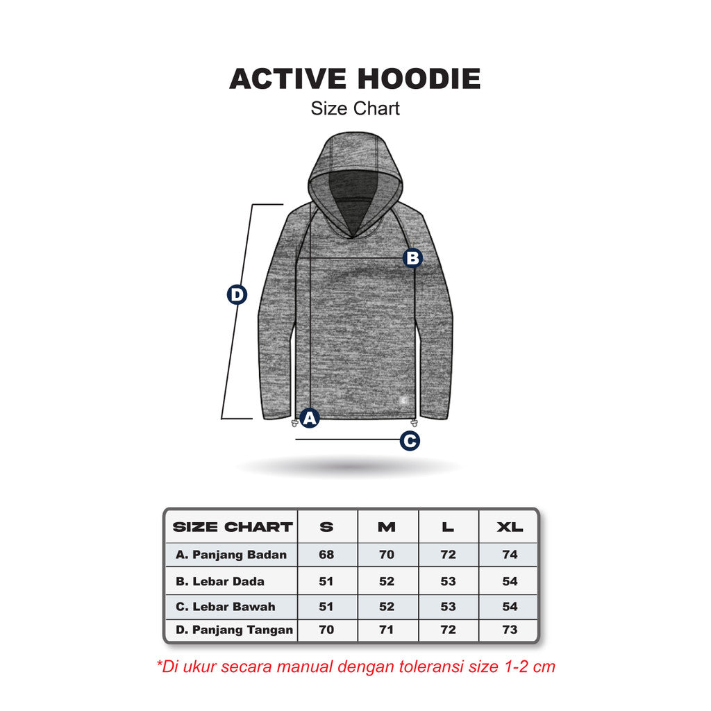 Erigo Long Sleeve Hoodie Tees Moses Blue - Kaos Hoodie Lengan Panjang Unisex