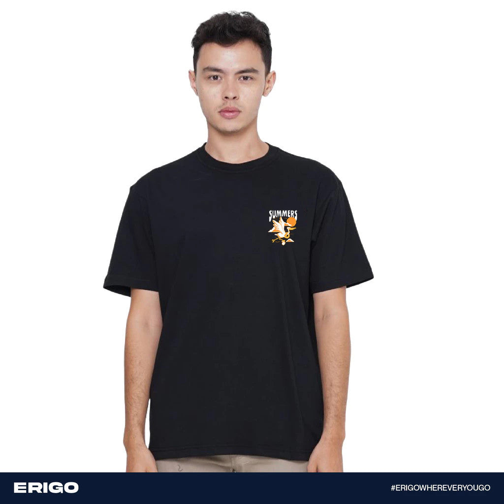 Erigo Bundling Paket Hemat T-Shirt Sorley Black + Trafalgar Black Unisex