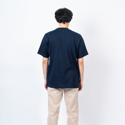 Erigo T-Shirt Oversize Pocket Kelwin Navy - Kaos Oversize Unisex