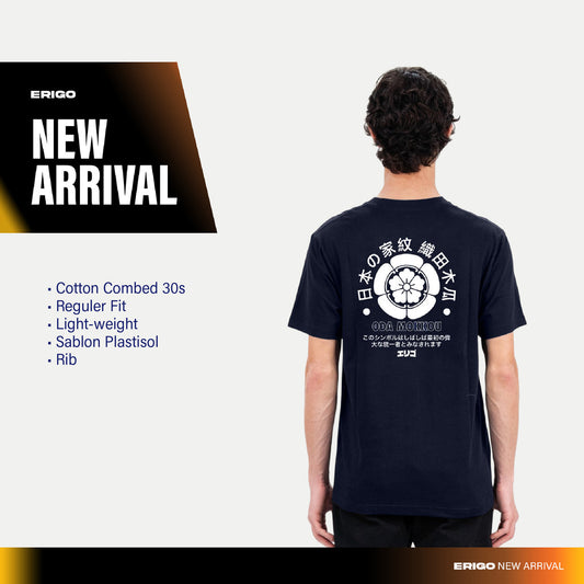 Erigo T-Shirt Umeda Navy - Kaos Unisex
