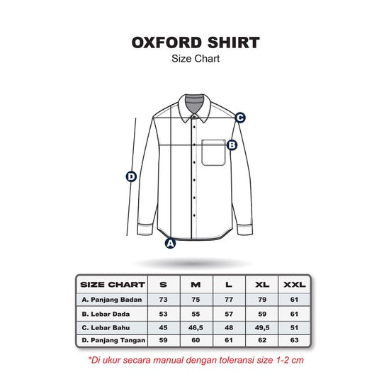 Erigo Basic Long Sleeve Shirt Blose Cream - Kemaja Lengan Panjang Oxford Unisex