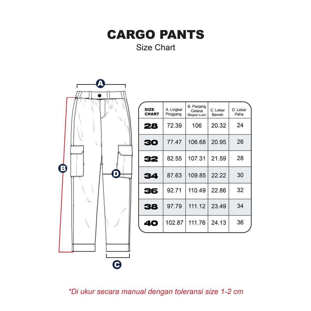 Erigo Cargo Pants Ut Stellan Pebble - Celana Panjang Cargo Unisex