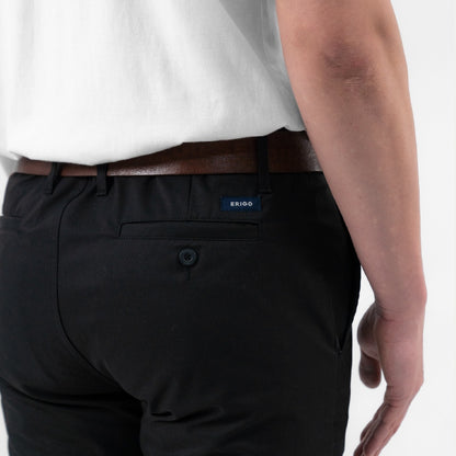Erigo Chino Pants Super Stretch Vasco Black - Celana Panjang Chino Unisex
