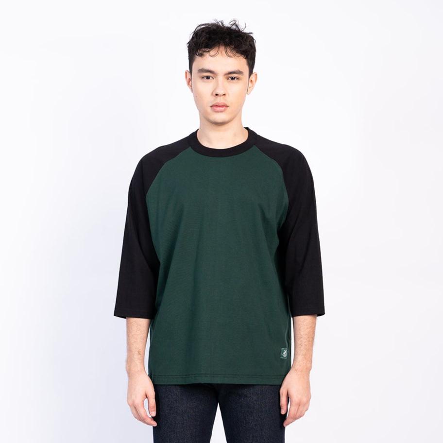 Erigo T-Shirt Raglan Layzon Black Emerald Unisex